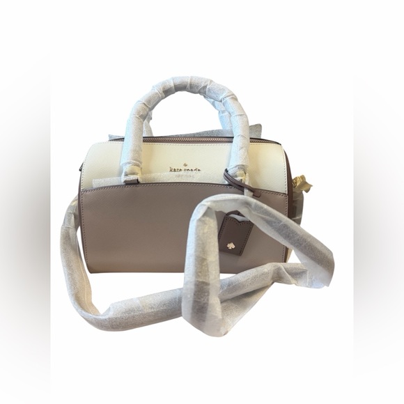 Kate Spade Devyn Medium Duffel Satchel Neutral Multi Leather Bag NWT WKR00118 - Picture 6 of 6